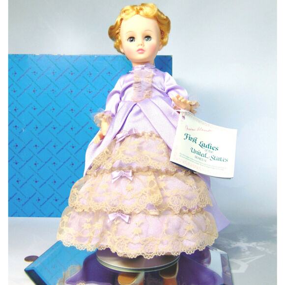 BOXED 1985 Madame Alexander LUCRETIA GARFIELD 14" DOLL First Lady Of USA - Box - Picture 6 of 11